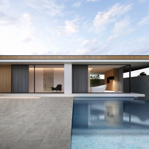 Charcoal porcelain tile — Oslo Charcoal