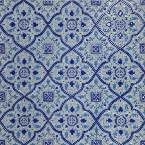 Blue porcelain tile — Morocco Blue