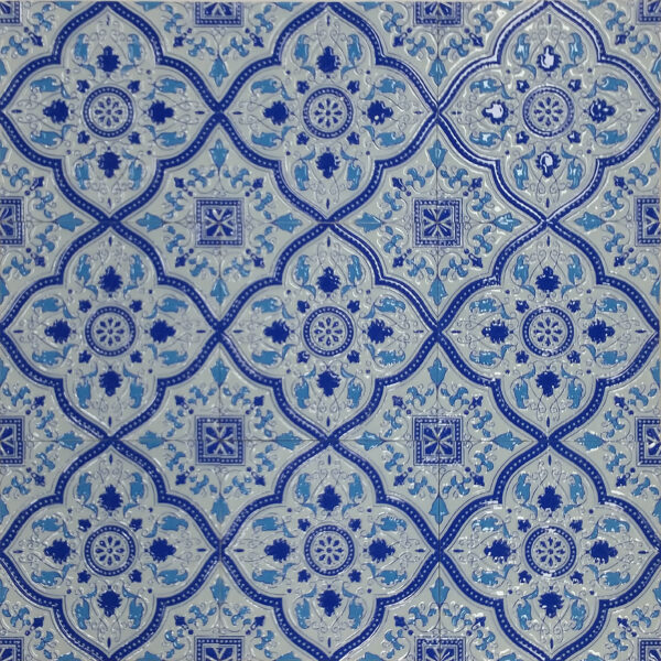 Blue porcelain tile — Morocco Blue