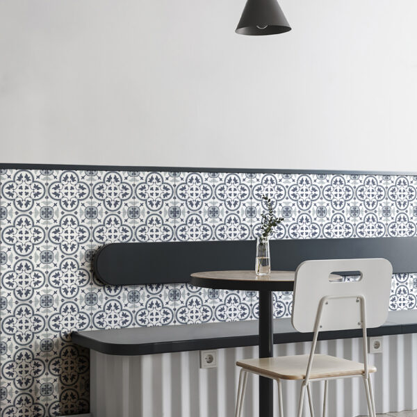 Blue porcelain tile — Salisbury Blue