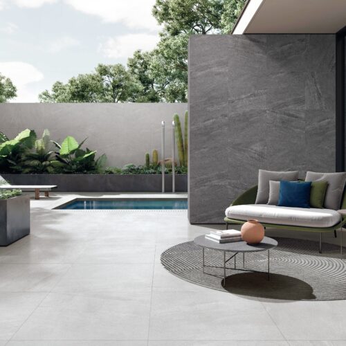 Light grey porcelain tile — Saturn Light Grey