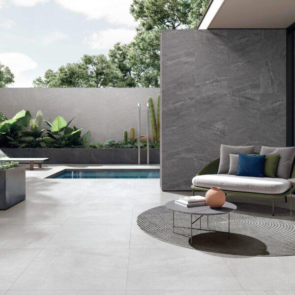 Light grey porcelain tile — Saturn Light Grey