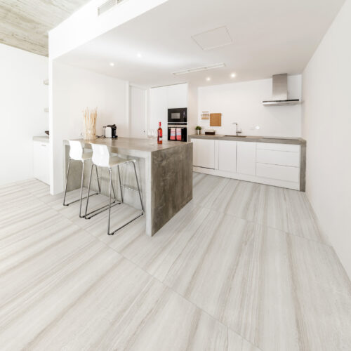 White porcelain tile — Yarra White