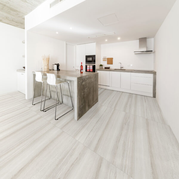 White porcelain tile — Yarra White
