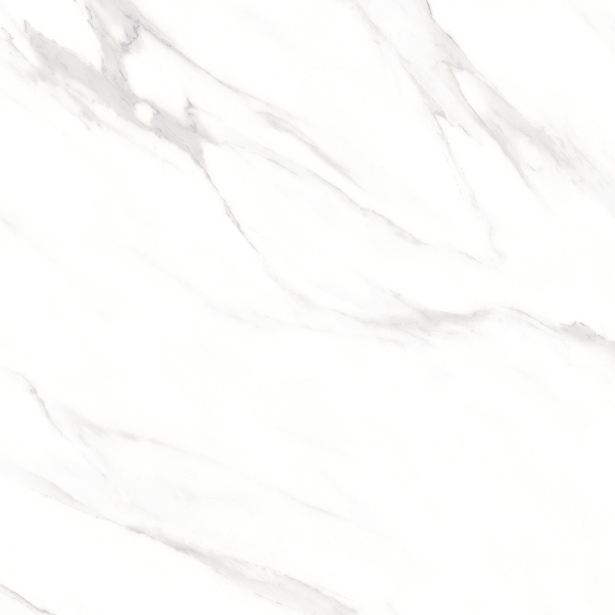 Statuario Grey marble-look porcelain tile 600x600mm with grey veining