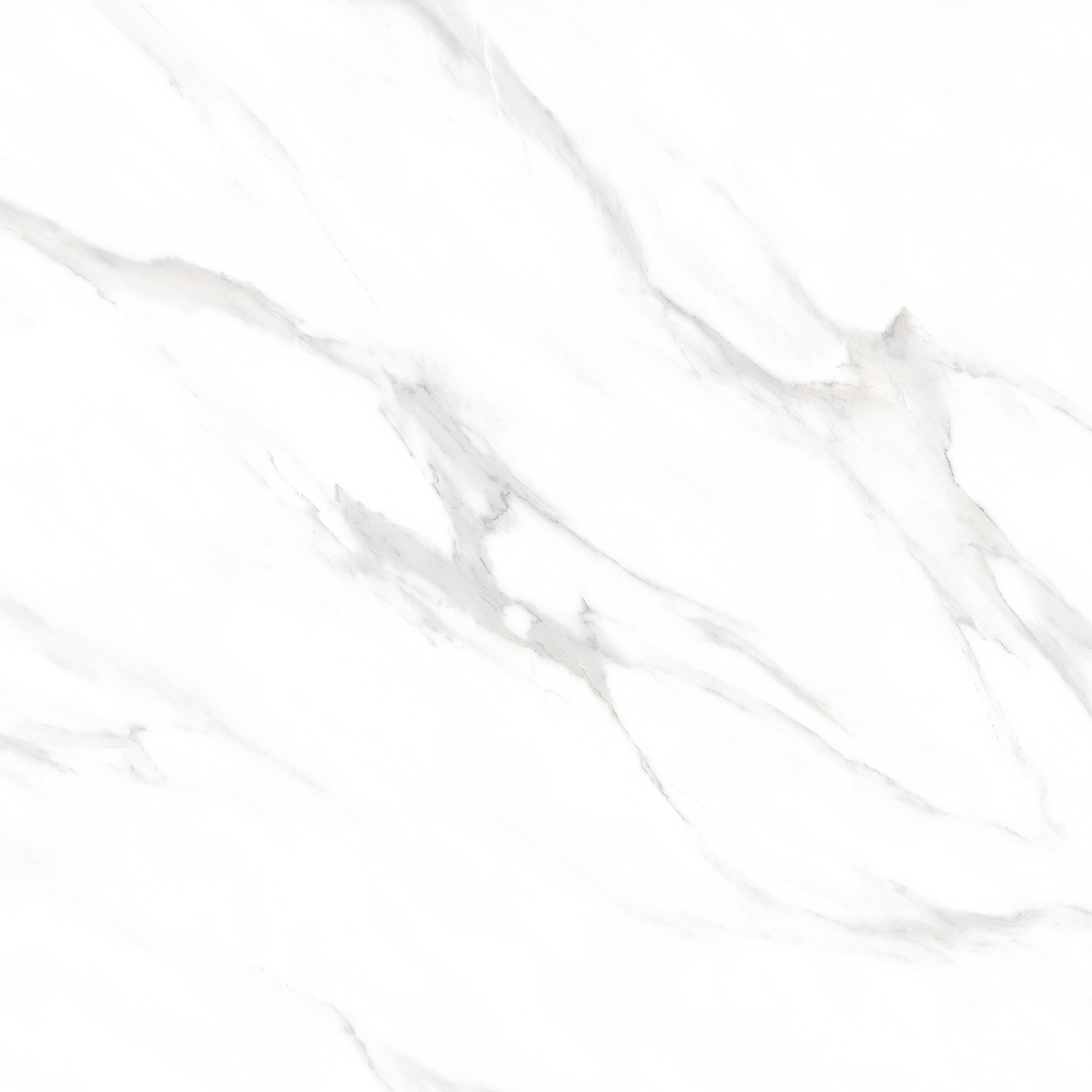 Statuario Grey marble-look porcelain tile 600x600mm with grey veining - image 5