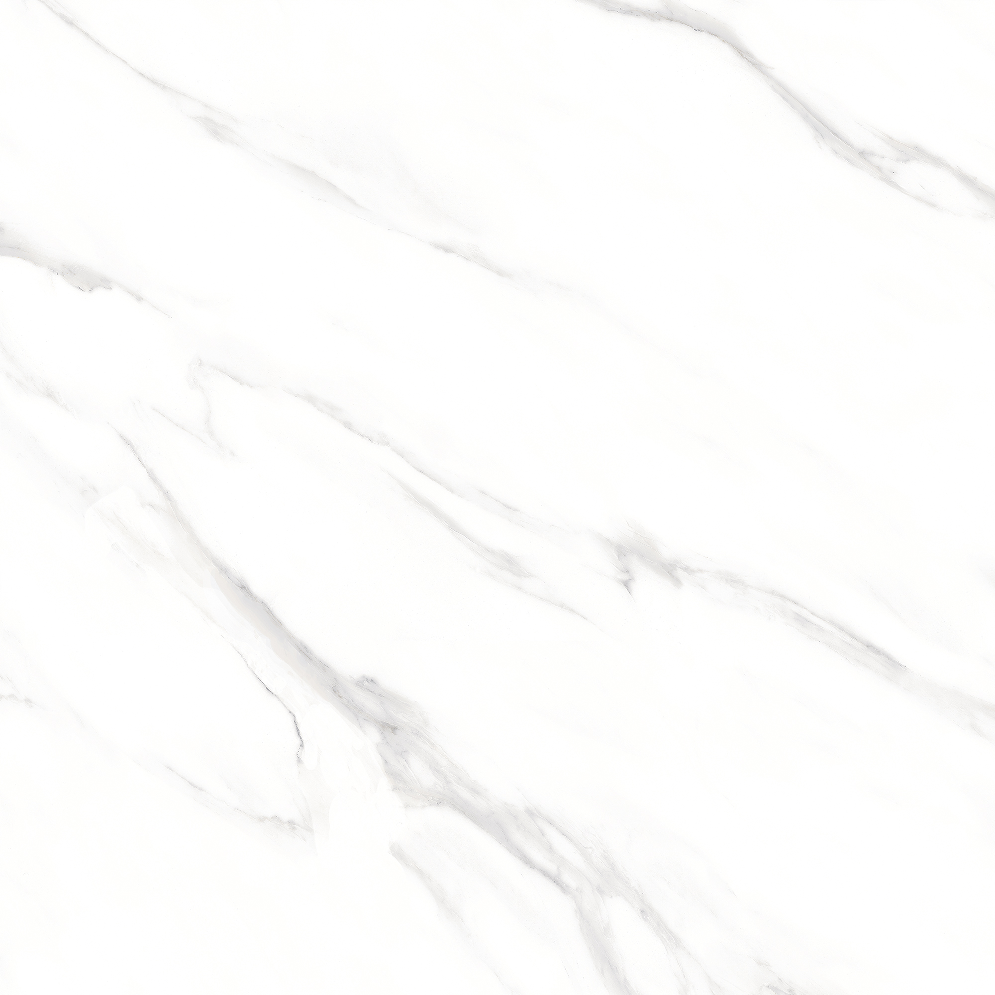 Statuario Grey marble-look porcelain tile 600x600mm with grey veining - image 6